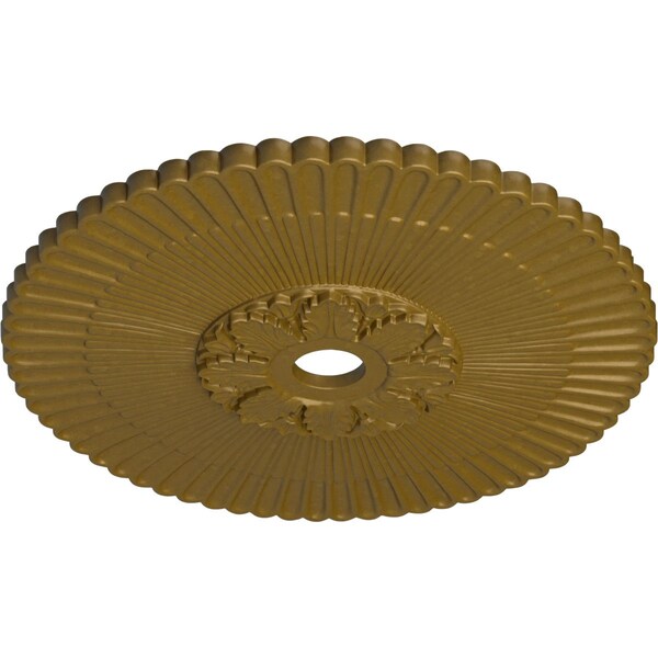 Melonie Ceiling Medallion (Fits Canopies Up To 6 1/4), Hand-Painted Gold, 36 1/4OD X 1 7/8P